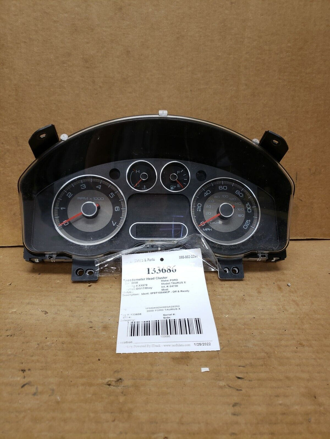 Speedometer Cluster  MPH SEL Fits 08 TAURUS X